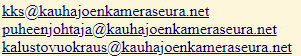 Roskapostin vuoksi osoitteet ovat tässä kuvana, joten kirjoita ne sähköpostiohjelmaan.